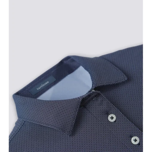 Turtleson Clare Mini Diamond Jacquard Performance Shirt Polo Short Sleeve Golf Apparel