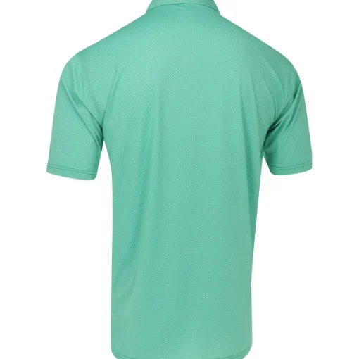Turtleson Clarence Mini Diamond Jacquard Performance Shirt Polo Short Sleeve Golf Apparel