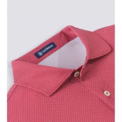 Turtleson Clarence Mini Diamond Jacquard Performance Shirt Polo Short Sleeve Golf Apparel