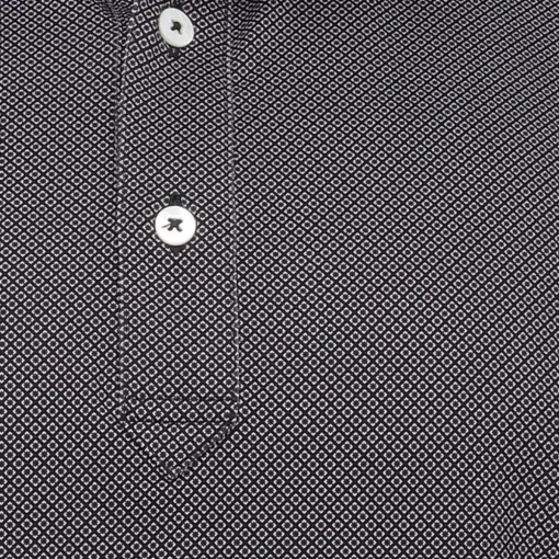 Turtleson Clarence Mini Diamond Jacquard Performance Shirt Polo Short Sleeve Golf Apparel