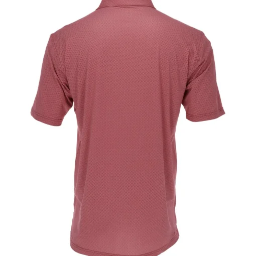Turtleson Clarence Mini Diamond Jacquard Performance Shirt Polo Short Sleeve Golf Apparel