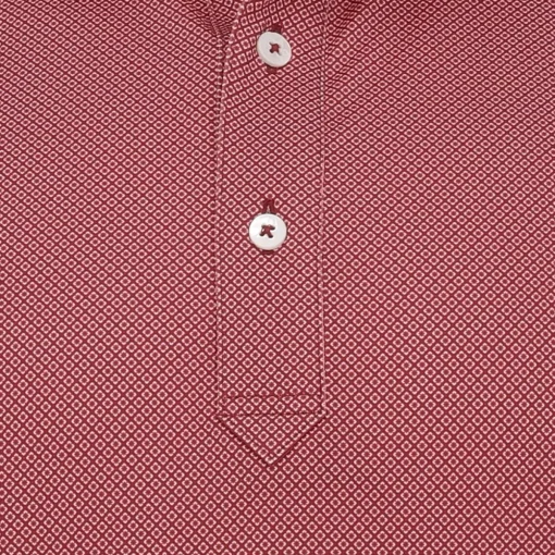 Turtleson Clarence Mini Diamond Jacquard Performance Shirt Polo Short Sleeve Golf Apparel