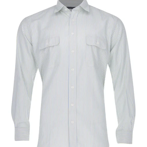 Turtleson Clint Stripe Oxford Shirt Dress Golf Apparel