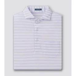 Turtleson Cole Cotton Stripe Performance Shirt Polo Short Sleeve Golf Apparel