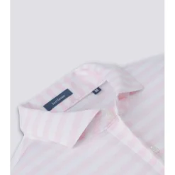 Turtleson Cole Cotton Stripe Performance Shirt Polo Short Sleeve Golf Apparel