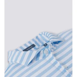 Turtleson Cole Cotton Stripe Performance Shirt Polo Short Sleeve Golf Apparel