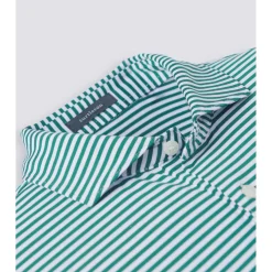 Turtleson Cooper Stripe Performance Shirt Polo Short Sleeve Golf Apparel