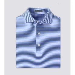Turtleson Cooper Stripe Performance Shirt Polo Short Sleeve Golf Apparel