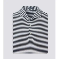 Turtleson Cooper Stripe Performance Shirt Polo Short Sleeve Golf Apparel