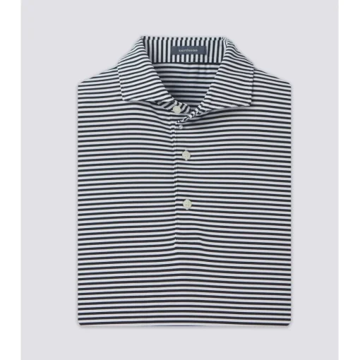 Turtleson Cooper Stripe Performance Shirt Polo Short Sleeve Golf Apparel
