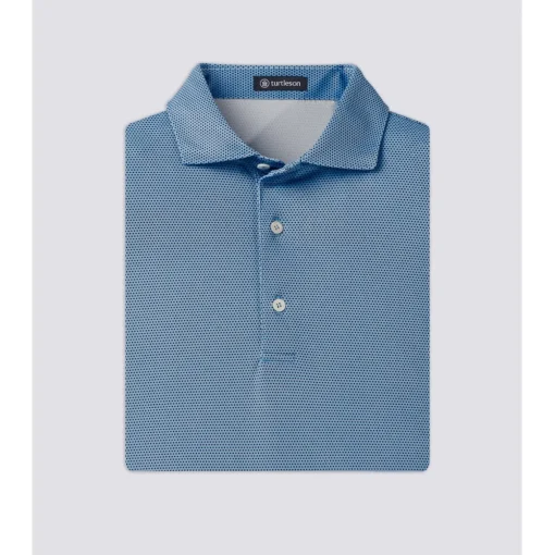 Turtleson Cyrus Dot Pique Performance Shirt Polo Short Sleeve Golf Apparel