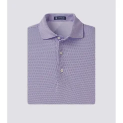 Turtleson Cyrus Dot Pique Performance Shirt Polo Short Sleeve Golf Apparel