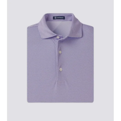 Turtleson Cyrus Dot Pique Performance Shirt Polo Short Sleeve Golf Apparel