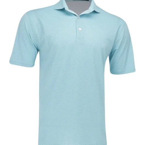 Turtleson Cyrus Dot Pique Performance Shirt Polo Short Sleeve Golf Apparel