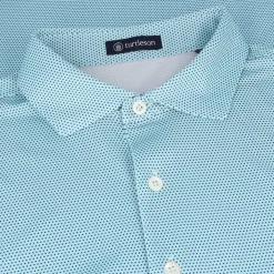 Turtleson Cyrus Dot Pique Performance Shirt Polo Short Sleeve Golf Apparel