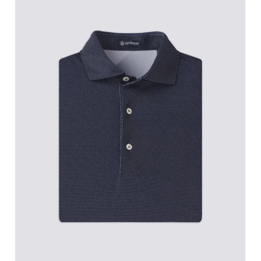Turtleson Cyrus Dot Pique Performance Shirt Polo Short Sleeve Golf Apparel