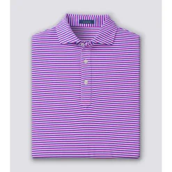 Turtleson Dean Stripe Performance Shirt Polo Short Sleeve Golf Apparel