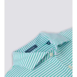 Turtleson Dean Stripe Performance Shirt Polo Short Sleeve Golf Apparel