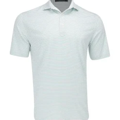 Turtleson Dean Stripe Performance Shirt Polo Short Sleeve Golf Apparel