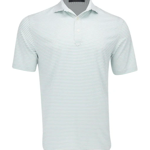 Turtleson Dean Stripe Performance Shirt Polo Short Sleeve Golf Apparel
