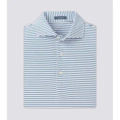 Turtleson Dylan Stripe Performance Shirt Polo Short Sleeve Golf Apparel