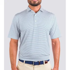 Turtleson Dylan Stripe Performance Shirt Polo Short Sleeve Golf Apparel