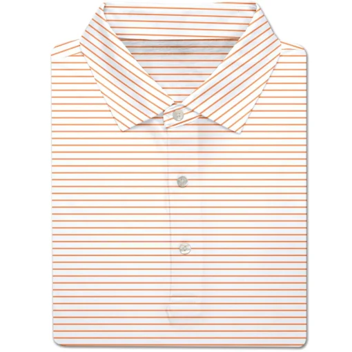 Turtleson Dylan Stripe Performance Shirt Polo Short Sleeve Golf Apparel
