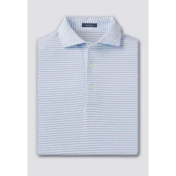 Turtleson Dylan Stripe Performance Shirt Polo Short Sleeve Golf Apparel