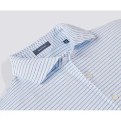 Turtleson Dylan Stripe Performance Shirt Polo Short Sleeve Golf Apparel