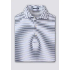 Turtleson Dylan Stripe Performance Shirt Polo Short Sleeve Golf Apparel
