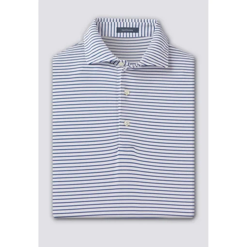 Turtleson Dylan Stripe Performance Shirt Polo Short Sleeve Golf Apparel