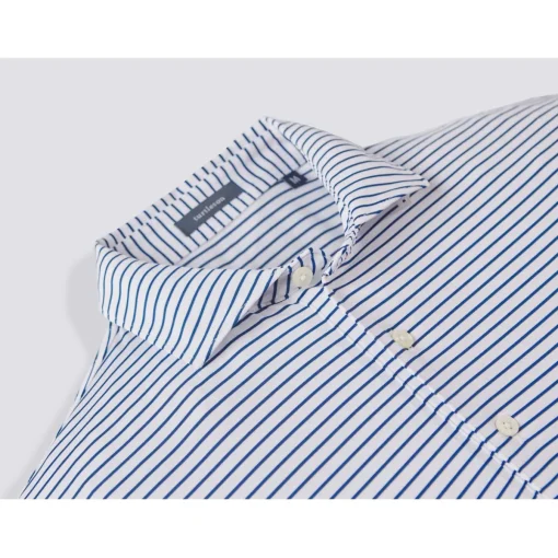 Turtleson Dylan Stripe Performance Shirt Polo Short Sleeve Golf Apparel