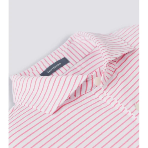 Turtleson Dylan Stripe Performance Shirt Polo Short Sleeve Golf Apparel