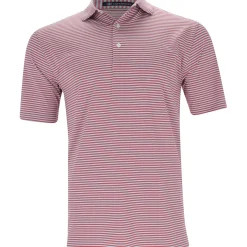 Turtleson Edward Stripe Performance Shirt Polo Short Sleeve Golf Apparel