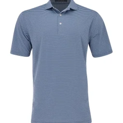 Turtleson Edward Stripe Performance Shirt Polo Short Sleeve Golf Apparel