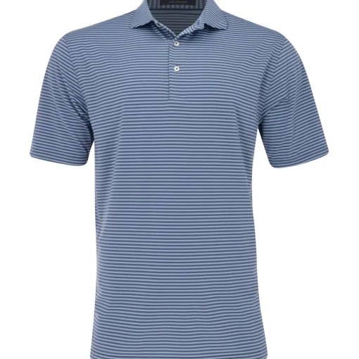 Turtleson Edward Stripe Performance Shirt Polo Short Sleeve Golf Apparel