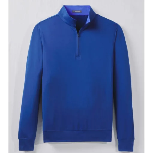 Turtleson Eli Solid Performance 1/4 Zip Outerwear Pullover Golf Apparel