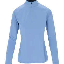 Turtleson Ellie Solid Performance 1/4 Zip Outerwear Pullover Golf Apparel