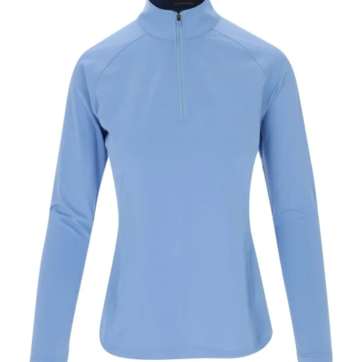 Turtleson Ellie Solid Performance 1/4 Zip Outerwear Pullover Golf Apparel