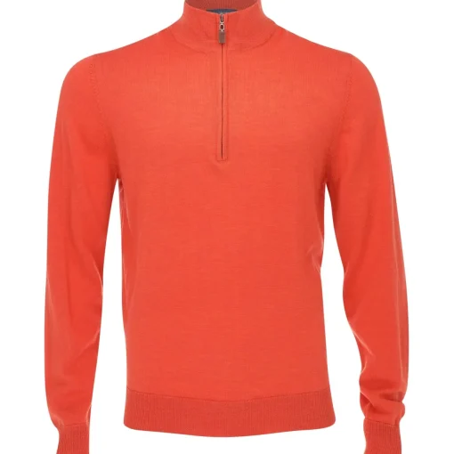 Turtleson Extra Fine Merino 1/4 Zip Sweater Pullover Golf Apparel
