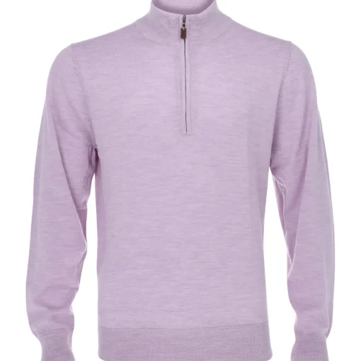 Turtleson Extra Fine Merino 1/4 Zip Sweater Pullover Golf Apparel