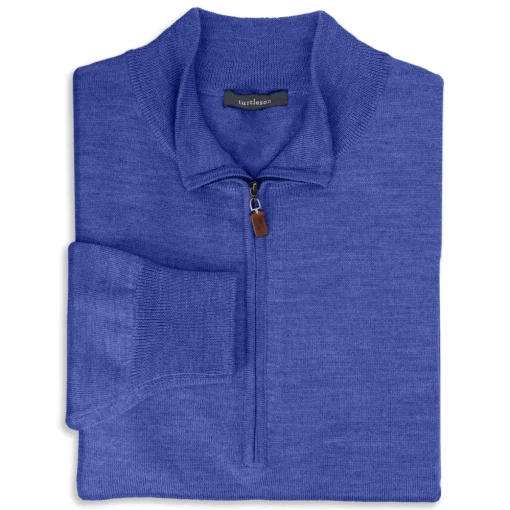 Turtleson Extra Fine Merino 1/4 Zip Sweater Pullover Golf Apparel