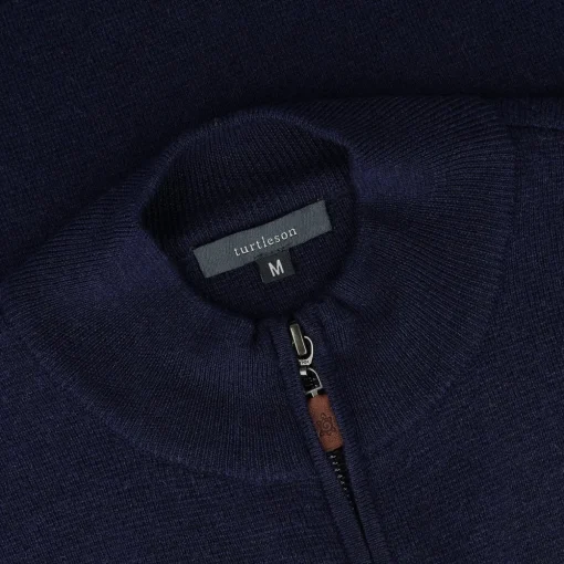 Turtleson Extra Fine Merino 1/4 Zip Sweater Pullover Golf Apparel