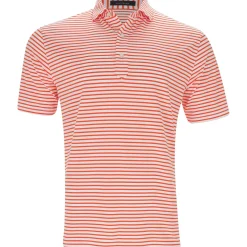 Turtleson Gus Stripe Performance Shirt Polo Short Sleeve Golf Apparel