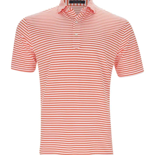 Turtleson Gus Stripe Performance Shirt Polo Short Sleeve Golf Apparel
