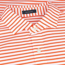 Turtleson Gus Stripe Performance Shirt Polo Short Sleeve Golf Apparel
