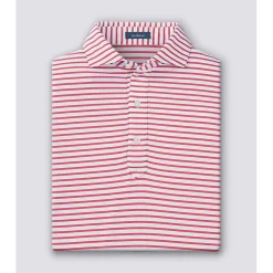 Turtleson Gus Stripe Performance Shirt Polo Short Sleeve Golf Apparel
