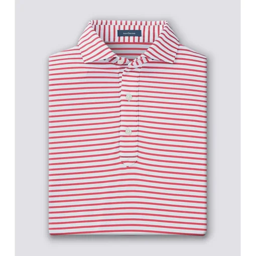 Turtleson Gus Stripe Performance Shirt Polo Short Sleeve Golf Apparel