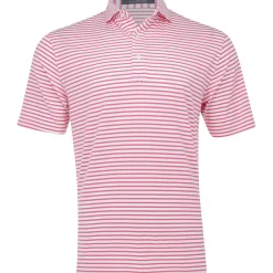 Turtleson Gus Stripe Performance Shirt Polo Short Sleeve Golf Apparel