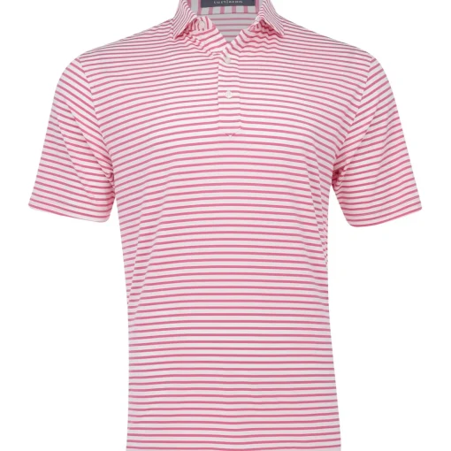 Turtleson Gus Stripe Performance Shirt Polo Short Sleeve Golf Apparel
